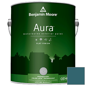 Краска Aura Waterborne Exterior Flat Finish (629) цвет 728 Bermuda Turquoise