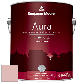 Benjamin Moore Aura 631 Waterborne Exterior Satin Finish краска цвет 2091-60 Heather Pink