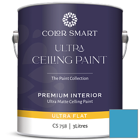 Краска COLOR SMART CS 758 ULTRA CEILING PAINT ультраматовая краска цвет 783 Lake Tahoe