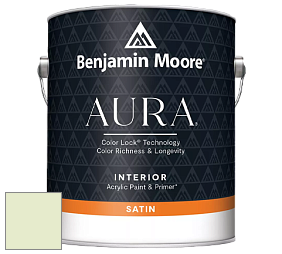 Benjamin Moore Aura 526 Waterborne Interior Satin Finish покрытие цвет NCS S 0515-G40Y 