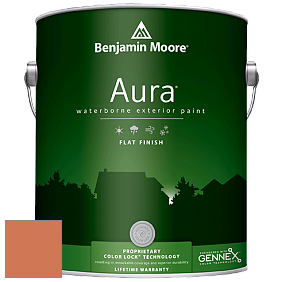 Benjamin Moore Aura 629 Waterborne Exterior Flat Finish краска цвет 2168-30 Orange Blossom