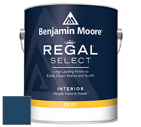 Benjamin Moore 547 Regal Select Waterborne Interior Flat Finish краска цвет RAL 5001 