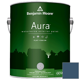 Краска Aura Waterborne Exterior Flat Finish (629) цвет 2061-20 Champion Cobalt