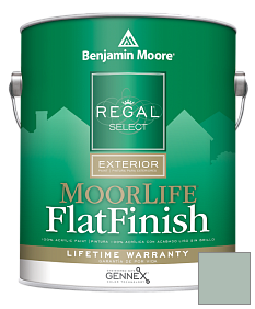 Краска Regal Select Exterior Paint-MoorLife Flat Finish (W105) цвет 703 Catalina Blue
