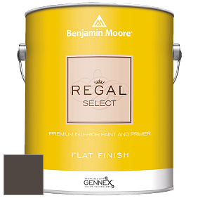 Benjamin Moore 547 Regal Select Waterborne Interior Flat Finish краска цвет 2114-10 Bittersweet Chocolate