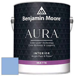 Benjamin Moore Aura 522 Interior Paint - Matte краска цвет 2067-50 Summer Blue