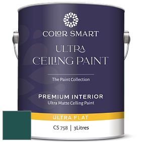COLOR SMART CS 758 ULTRA CEILING PAINT ультраматовая краска цвет NCS S 6530-B50G 