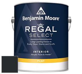 Benjamin Moore 547 Regal Select Waterborne Interior Flat Finish краска цвет RAL 9011 