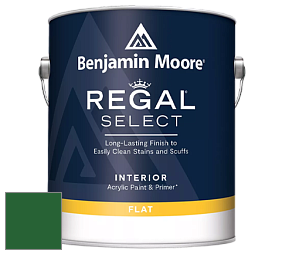 Benjamin Moore 547 Regal Select Waterborne Interior Flat Finish краска цвет RAL 6002 