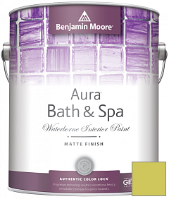 Краска Benjamin Moore Aura Bath & Spa Interior Paint Matte Finish (532) цвет 404 Electric Slide