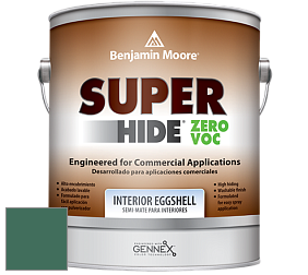 Benjamin Moore 357 Super Hide Zero Voc Interior Eggshell краска цвет 595 Deep Jungle