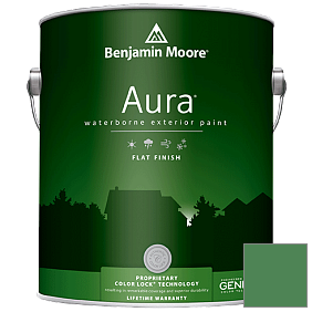Краска Aura Waterborne Exterior Flat Finish (629) цвет 2035-30 Nile Green