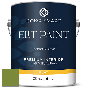 COLOR SMART CS 745 ELIT PAINT глубокоматовая моющаяся краска цвет NCS S 3060-G40Y 