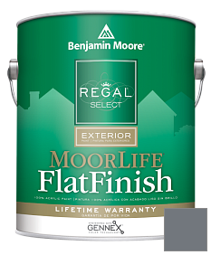 Краска Regal Select Exterior Paint-MoorLife Flat Finish (W105) цвет 2125-30 Gray Shower