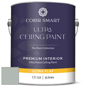 COLOR SMART CS 758 ULTRA CEILING PAINT ультраматовая краска цвет 1571 Imperial Gray