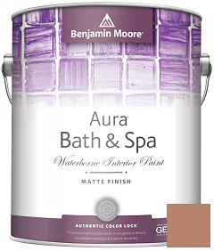Краска Benjamin Moore Aura Bath & Spa Interior Paint Matte Finish (532) цвет 1221 Potters Clay