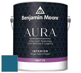 Benjamin Moore Aura 522 Interior Paint - Matte краска цвет 2059-20 Caribbean Azure