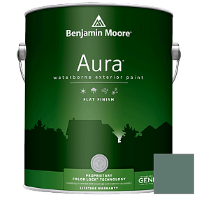 Краска Aura Waterborne Exterior Flat Finish (629) цвет 685 Verdigris