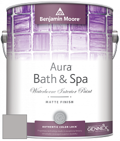 Benjamin Moore Aura 532 Bath & Spa Waterborne Interior Paint Matte Finish краска цвет AF-670 