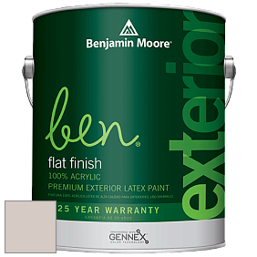 Benjamin Moore Ben 541 Waterborne Exterior Flat Finish краска цвет 2107-60 Sea Froth