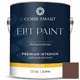 Краска COLOR SMART CS 745 ELIT PAINT глубокоматовая моющаяся краска цвет 2103-10 Natural Brown