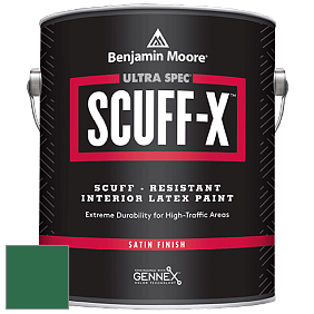 Benjamin Moore 486 Ultra Spec SCUFF-X Interior Satin Finish краска цвет 2039-10 Deep Green