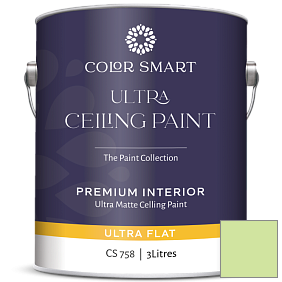 Краска COLOR SMART CS 758 ULTRA CEILING PAINT ультраматовая краска цвет 2031-50 Key Lime