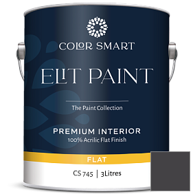 Краска COLOR SMART CS 745 ELIT PAINT глубокоматовая моющаяся краска цвет 2117-10 Carbon Copy