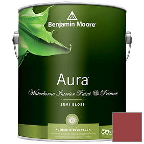 Краска Aura Waterborne Interior Semi-gloss Finish (528) цвет 2007-10 Smoldering Red