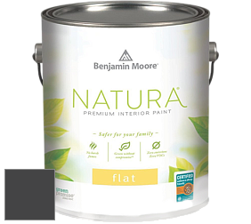 Benjamin Moore 512 Natura Interior Flat Finish матовая краска цвет 2120-10 Jet Black