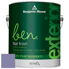 Benjamin Moore Ben 541 Waterborne Exterior Flat Finish краска цвет 2070-40 Spring Purple
