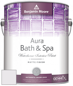 Benjamin Moore Aura 532 Bath & Spa Waterborne Interior Paint Matte Finish краска цвет NCS S 0603-R40B 