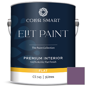 Краска COLOR SMART CS 745 ELIT PAINT глубокоматовая моющаяся краска цвет 2073-30 Passion Plum
