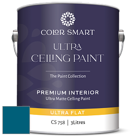 COLOR SMART CS 758 ULTRA CEILING PAINT ультраматовая краска цвет NCS S 4550-B 