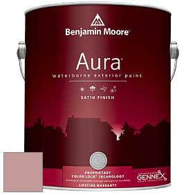 Benjamin Moore Aura 631 Waterborne Exterior Satin Finish краска цвет 2092-50 Titanic Rose