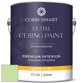 COLOR SMART CS 758 ULTRA CEILING PAINT ультраматовая краска цвет 2030-50 Shimmering Lime