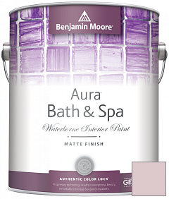 Краска Benjamin Moore Aura Bath & Spa Interior Paint Matte Finish (532) цвет 1262 Paris Romance