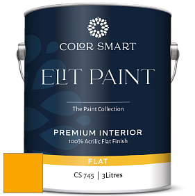 COLOR SMART CS 745 ELIT PAINT глубокоматовая моющаяся краска цвет 2020-10 Bumble Bee Yellow