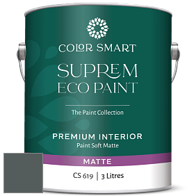 COLOR SMART CS 619 SUPREM ECO PAINT матовая краска цвет 2122-10 Dark Pewter