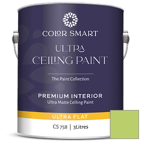 Краска COLOR SMART CS 758 ULTRA CEILING PAINT ультраматовая краска цвет 418 Willow Springs Green