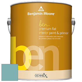 Benjamin Moore Ben W625 Premium Interior Latex Flat краска цвет RAL 6034 