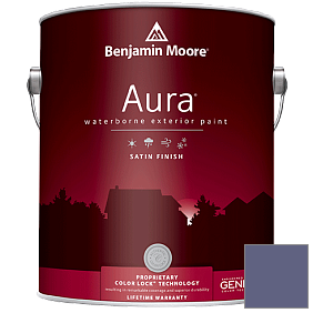 Краска Aura Waterborne Exterior Satin Finish (631) цвет 2069-30 Darkest Grape