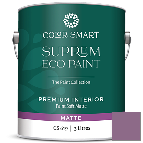Краска COLOR SMART CS 619 SUPREM ECO PAINT матовая краска цвет 1371 Plum Perfect