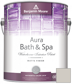 Краска Benjamin Moore Aura Bath & Spa Interior Paint Matte Finish (532) цвет 1465 Nimbus