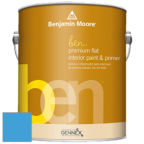 Benjamin Moore Ben W625 Premium Interior Latex Flat краска цвет 2066-40 Rocky Mountain Sky