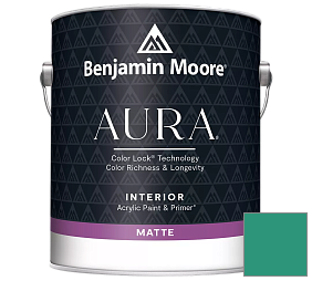 Краска Benjamin Moore Aura Interior Paint - Matte (522) цвет 608 Erin Green