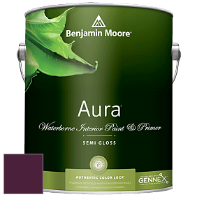 Benjamin Moore Aura 528 Waterborne Interior Semi-gloss Finish краска цвет RAL 4007 