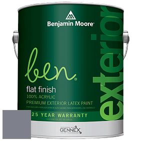 Benjamin Moore Ben 541 Waterborne Exterior Flat Finish краска цвет 2118-40 Sea Life