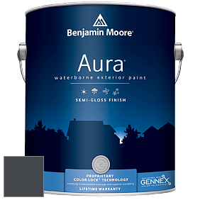 Benjamin Moore Aura 632 Waterborne Exterior Semi-Gloss Finish краска цвет 2129-20 Soot