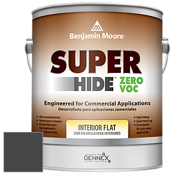 Benjamin Moore 355 Super Hide Zero Voc Interior Flat краска цвет 2126-10 Black Tar